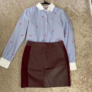 $75 Paige skirt + Tommy Hilfiger Oxford ASO Teen Wolf!